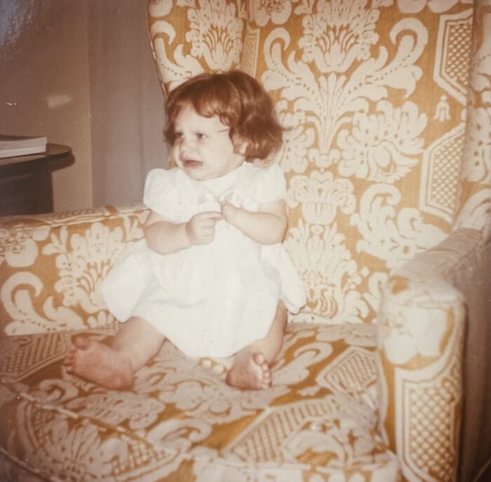 A picture of my younger self at 1 year old