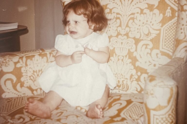 A picture of my younger self at 1 year old